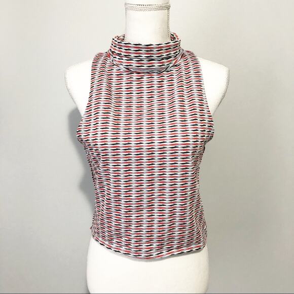 Free People baby turtle tank top striped cropped size large NWT - Picture 2 of 6